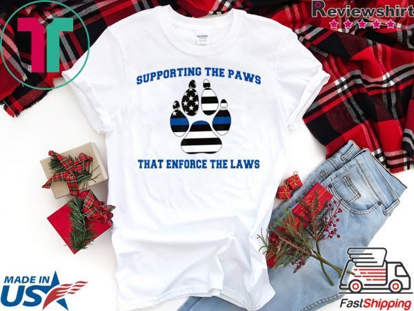 Supporting the Paws That Enforce the Laws funny costume T-Shirt