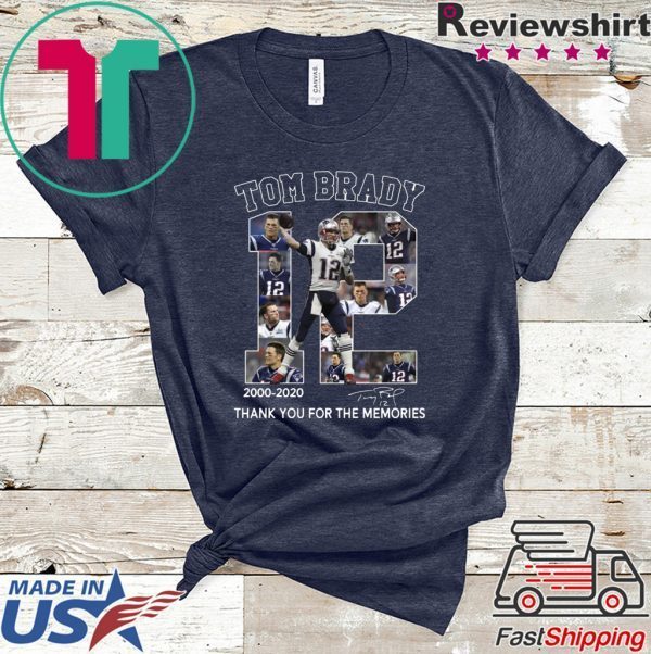 Tom Brady thank you for the memories Tee Shirts