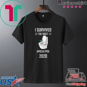 Vintage Funny I Survived The Bidet Apocalypse 2020 T-Shirt