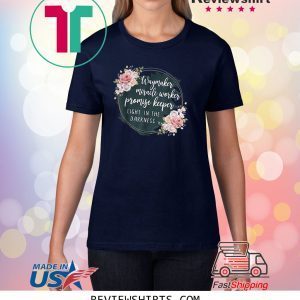 Waymaker Miracle Worker Promise Keeper Light Floral 2020 T-Shirts