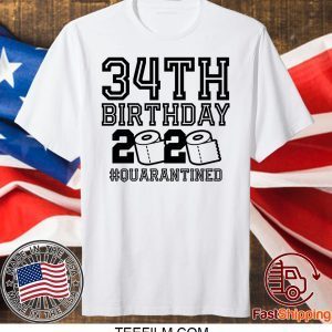 34th Birthday Shirt, Birthday Quarantine Shirt, The One Where I Was Quarantined 2020 T-Shirt