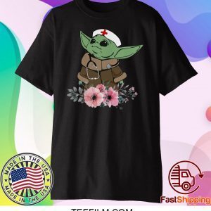 Baby Yoda Nurse Clipart T-Shirt