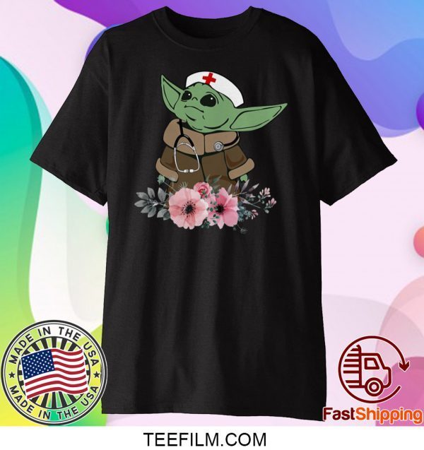 Baby Yoda Nurse Clipart T-Shirt