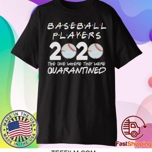 Baseball Players 2020 Friends Shirt The One Where They Were Quarantine Tee Baseball Lover Baseball T-shirt