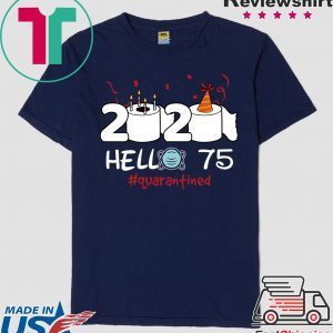 Born in 1945 Birthday Gift Idea 2020 Hello 75 Toilet Paper Birthday Cake Quarantined Social Distancing Classic T Shirt