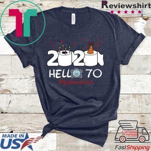 Born in 1950 Birthday Gift Idea 2020 Hello 70 Toilet Paper Birthday Cake Quarantined Social Distancing Classic T Shirt