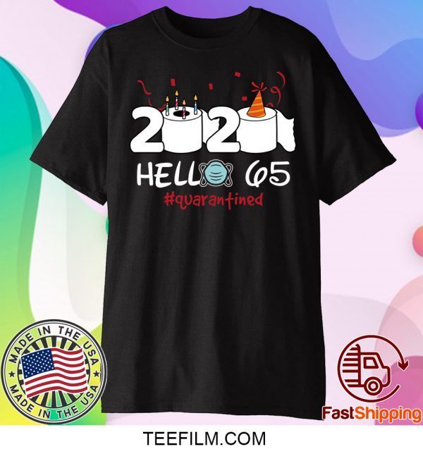 Born in 1955 Birthday Gift Idea 2020 Hello 65 Toilet Paper Birthday Cake Quarantined Social Distancing Classic T Shirt