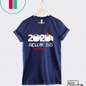 Born in 1965 Birthday Gift Idea 2020 Hello 55 Toilet Paper Birthday Cake Quarantined Social Distancing Classic T Shirt