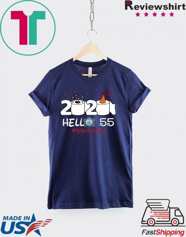 Born in 1965 Birthday Gift Idea 2020 Hello 55 Toilet Paper Birthday Cake Quarantined Social Distancing Classic T Shirt