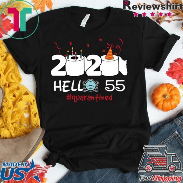 Born in 1965 Birthday Gift Idea 2020 Hello 55 Toilet Paper Birthday Cake Quarantined Social Distancing Classic T Shirt