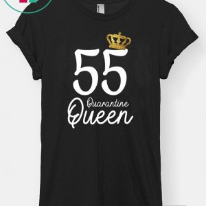 Born in 1965 My 55th Birthday Quarantine Queen Social Distancing Birthday 2020 T-Shirt