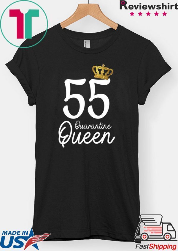 Born in 1965 My 55th Birthday Quarantine Queen Social Distancing Birthday 2020 T-Shirt