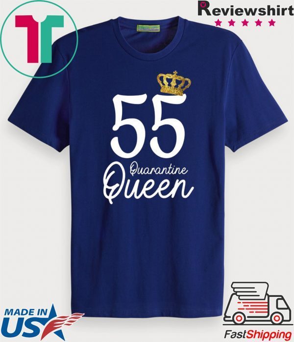 Born in 1965 My 55th Birthday Quarantine Queen Social Distancing Birthday 2020 T-Shirt