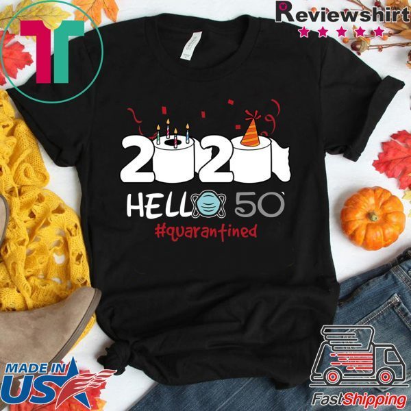 Born in 1970 Birthday Gift Idea 2020 Hello 50 Toilet Paper Birthday Cake Quarantined Social Distancing Classic T Shirt