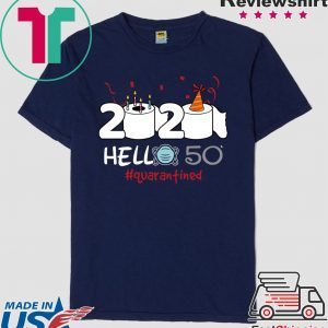 Born in 1970 Birthday Gift Idea 2020 Hello 50 Toilet Paper Birthday Cake Quarantined Social Distancing Classic T Shirt