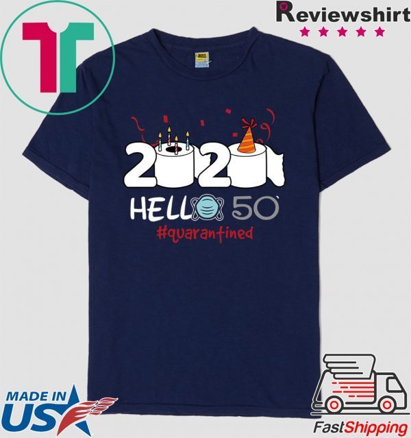 Born in 1970 Birthday Gift Idea 2020 Hello 50 Toilet Paper Birthday Cake Quarantined Social Distancing Classic T Shirt