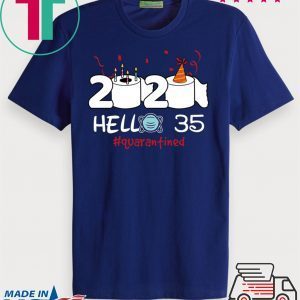 Born in 1985 Birthday Gift Idea 2020 Hello 35 Toilet Paper Birthday Cake Quarantined Social Distancing Classic T Shirt