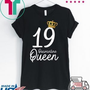 Born in 2001 My 19th Birthday Quarantine Queen Social Distancing Birthday 2020 T-Shirt