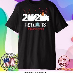 Born in 2002 Birthday Gift Idea 2020 Hello 18 Toilet Paper Birthday Cake Quarantined Social Distancing Classic T Shirt