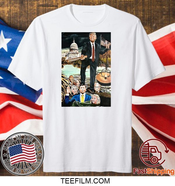 Donald Trump Drain The Swamp American Flag Veteran Shirt