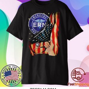 Emergency Room And American Flag T-shirt