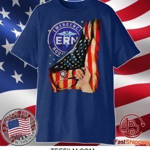 Emergency Room And American Flag T-shirt