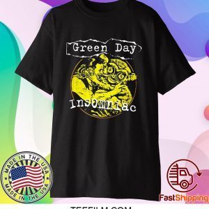 Green Day Insomniac Free Hugs Band Logo T Shirt