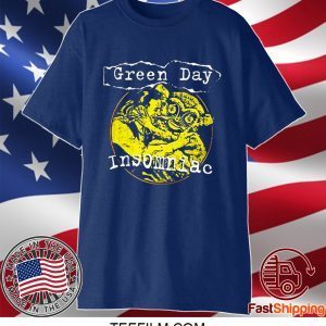 Green Day Insomniac Free Hugs Band Logo T Shirt