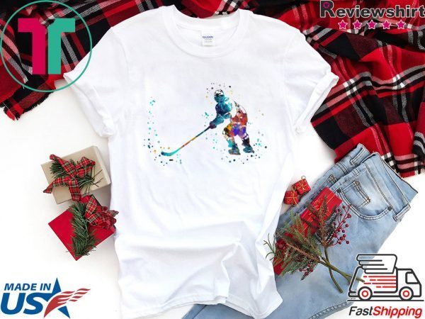 Hockey player, watercolor Hockey player T-Shirt