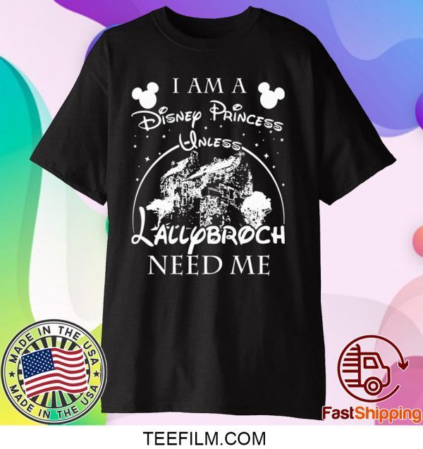 I AM A DISNEY PRINCESS UNLESS LALLYBROCH NEED ME STARS T-SHIRT