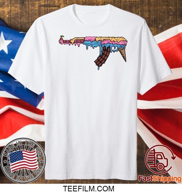 Ice Cream Gun Tee in black T-Shirt