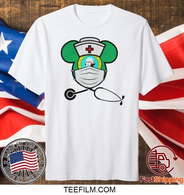 Mickey nurse face mask george washington Shirt