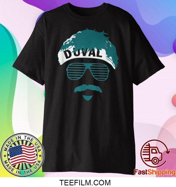 Minshew Headband Mustache glasses Duval teal for men women T-Shirt