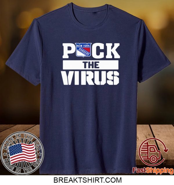 OFFICIAL NEW YORK RANGERS PUCK THE VIRUS TSHIRT