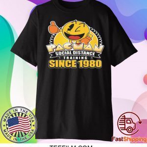 PACMAN SOCIAL DISTANCE TRAINING SINCE 1980 T-SHIRT