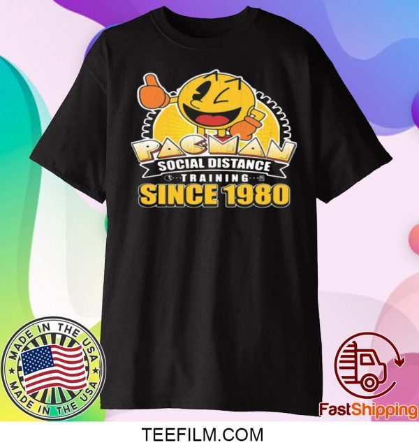 PACMAN SOCIAL DISTANCE TRAINING SINCE 1980 T-SHIRT