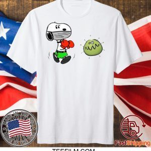 SNOOPY BOXING VIRUS CORONA T-SHIRT