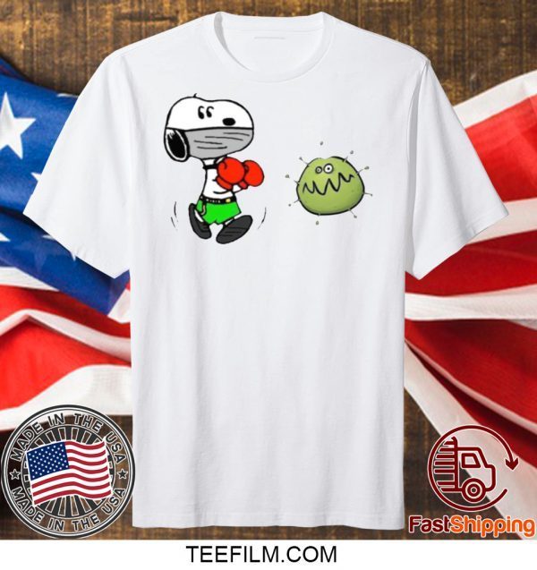 SNOOPY BOXING VIRUS CORONA T-SHIRT