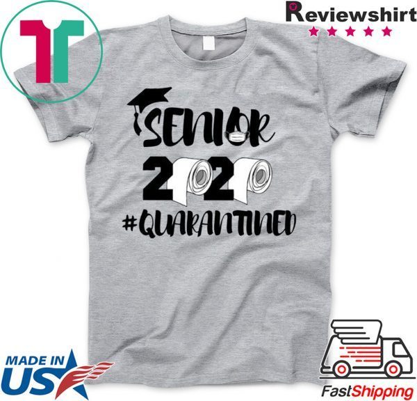 Seniors 2020 Funny Toilet Paper Quarantined Graduation Day Class of 2020 T-Shirt