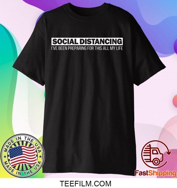 Social Distancing T Shirt Introvert Antisocial Virus Quote T-Shirt