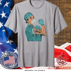 Strong Doctor Mask Tattoos Nurse Shirt