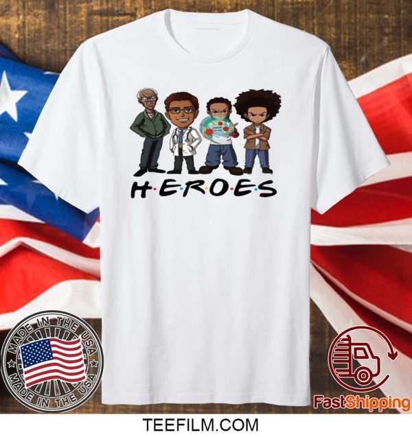 THE BOONDOCKS HEROES FRIENDS T-SHIRT