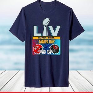 2021 Super Bowl 55 LV Tampa Bay Buccaneers Vs Kansas City Chiefs T-Shirt
