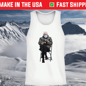 Bernie Sanders Mittens Sitting Inauguration Meme Tank-Top
