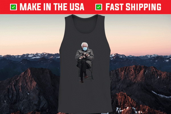 Bernie Sanders Mittens Sitting Inauguration Meme Tank-Top