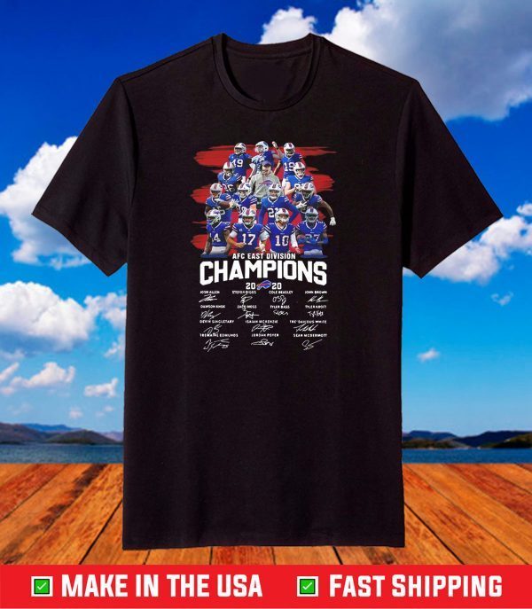 Buffalo Bills Champions 2020 AFC East Division Signature Shirt