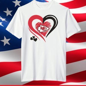 Heart Kansas City Chiefs, Kansas City Chiefs Football Team T-Shirt