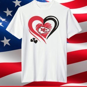 Heart Kansas City Chiefs,Kansas City Chiefs Football Team T-Shirt