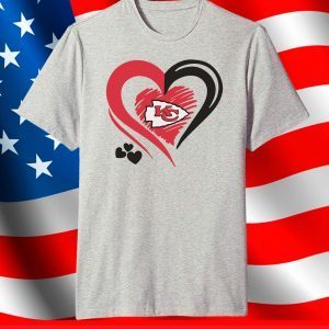 Heart Kansas City Chiefs,Kansas City Chiefs Football Team T-Shirt