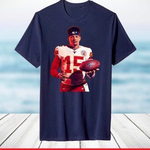 Patrick Mahomes - Kansas City Chiefs T-Shirt,Chiefs AFC Champions 2021 Football Shirt